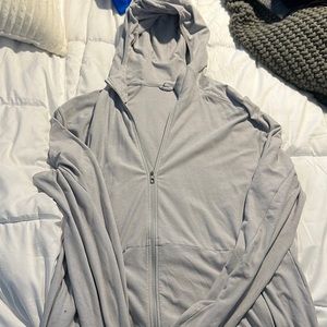 Lululemon Light Weight Full Zip Hoodie XL (Grey)